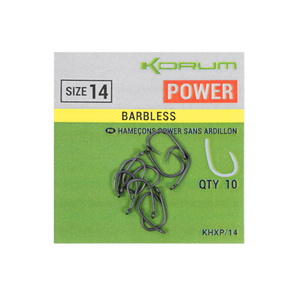 KORUM XPERT POWER BARBLESS HOOKS - SIZE 8 » Fish.bg | Хвани повече с Fish.bg