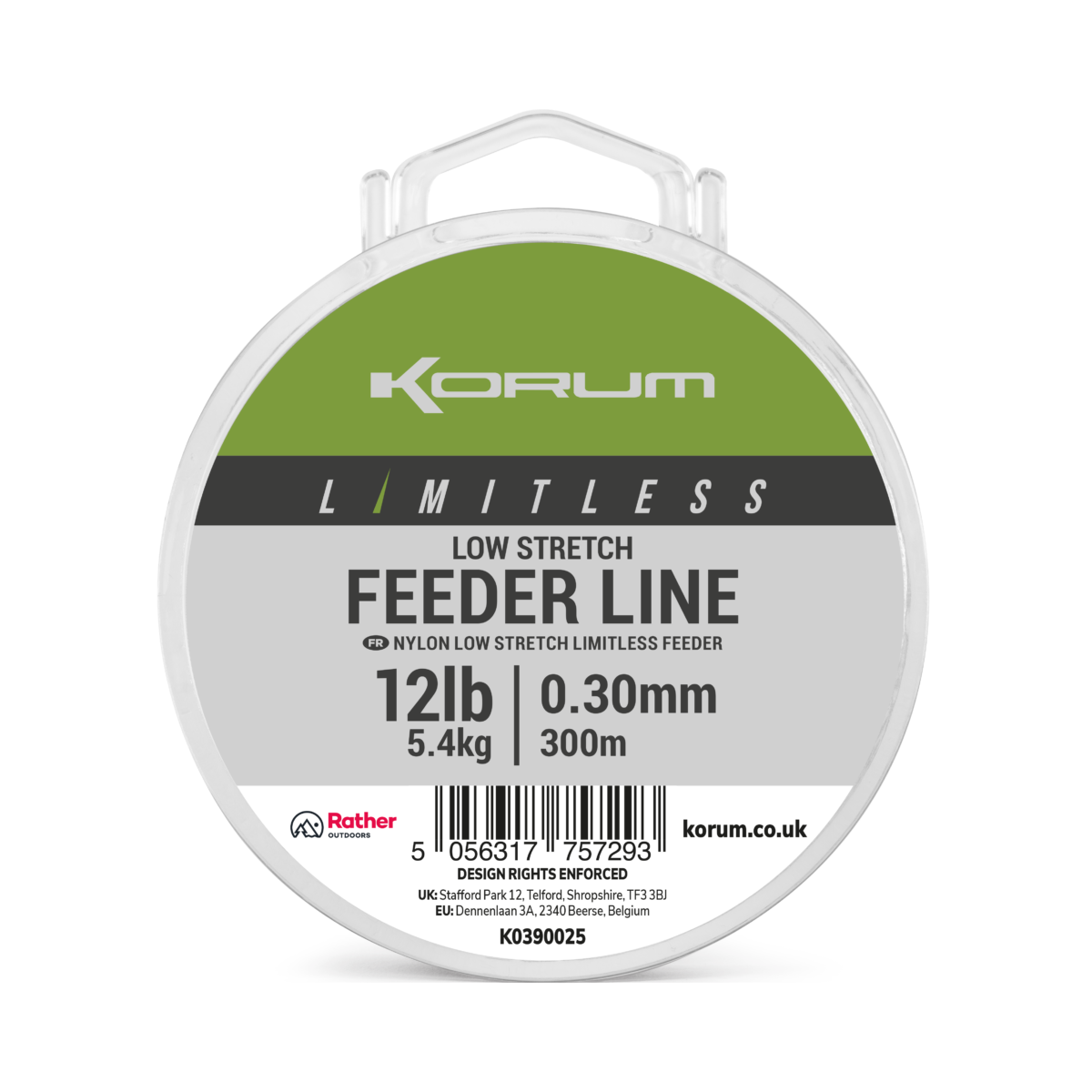 limitless feeder line 300m   5 4kg 12lb 0 30