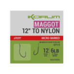 maggot hook to nylon   sz 16 barbless