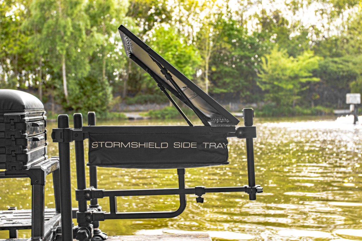 offbox side tray support accessory arm