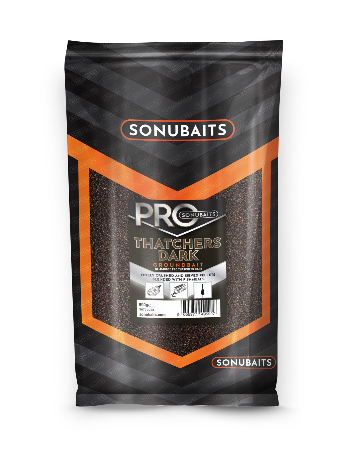 sonu pro groundbait   thatchers dark 900gr