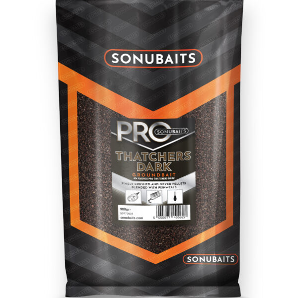 sonu pro groundbait   thatchers dark 900gr