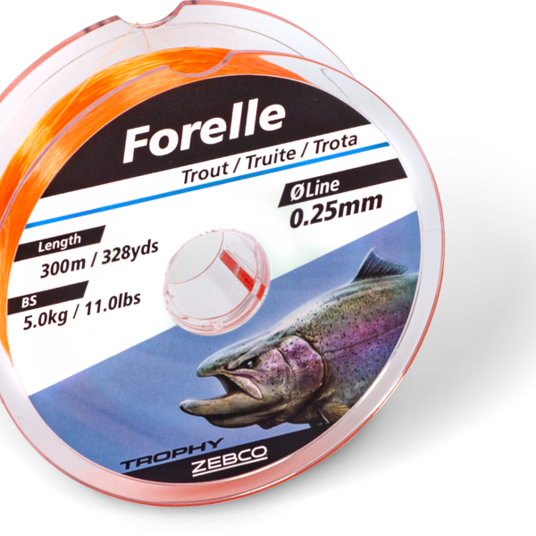 Zebco Ø 018mm Trophy Trout L 300m 328yds 29kg / 64lbs fluo orange » Fish.bg | Хвани повече с Fish.bg