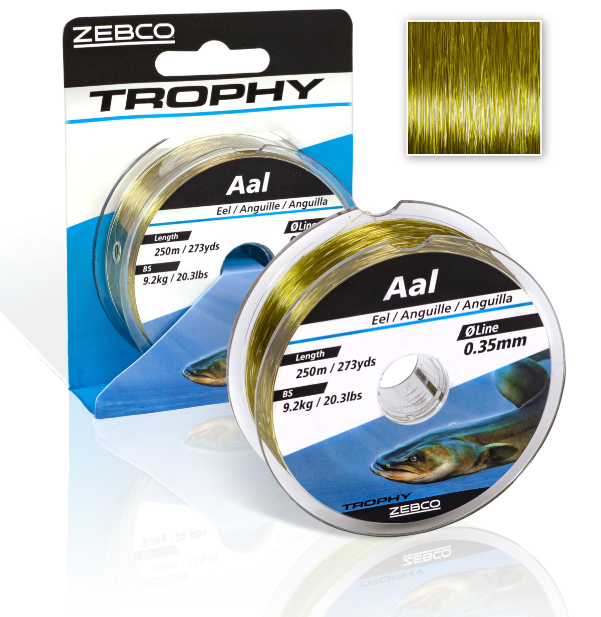zebco 025mm trophy eel l 300m 328yds 50kg 110lbs bright camo