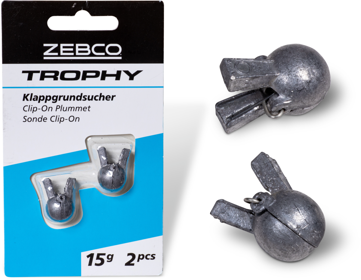 zebco 10g trophy clip on plummet 2 pcs