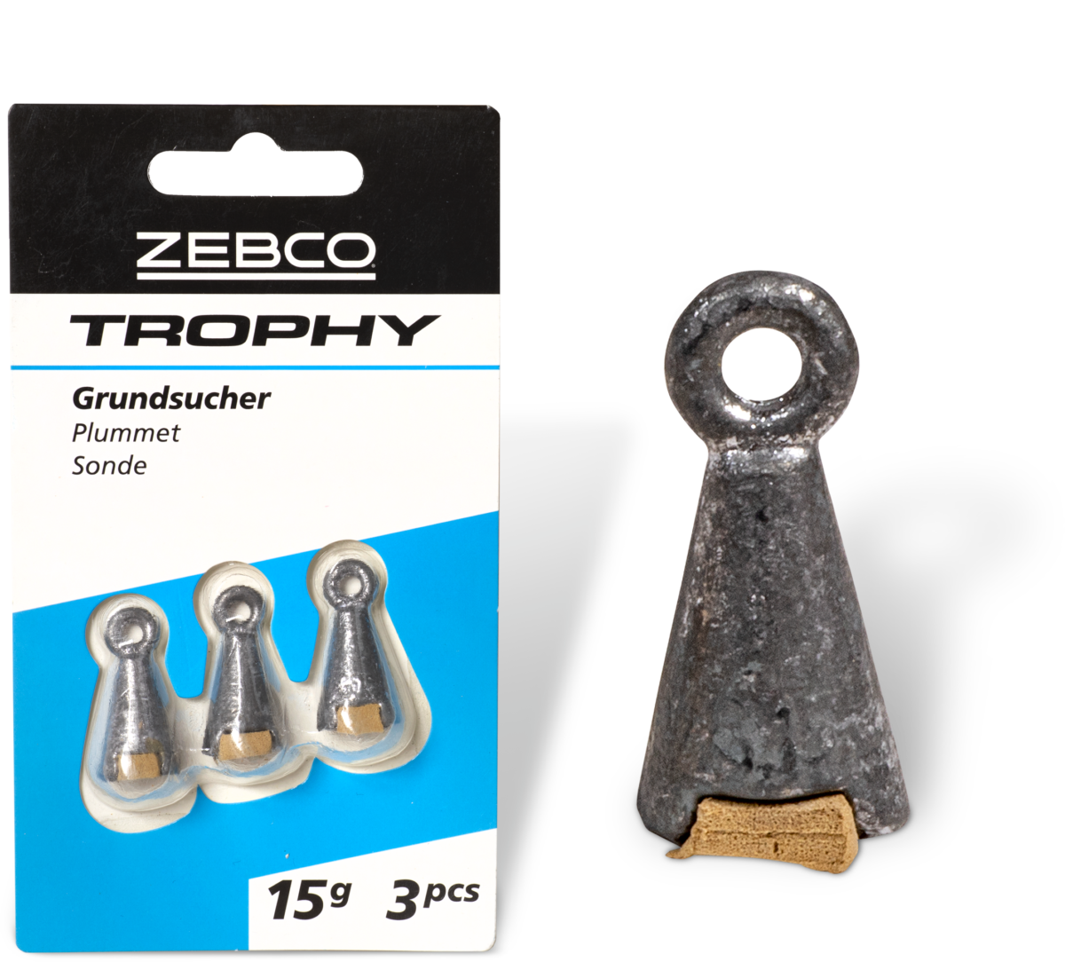 zebco 10g trophy plummet 3 pcs