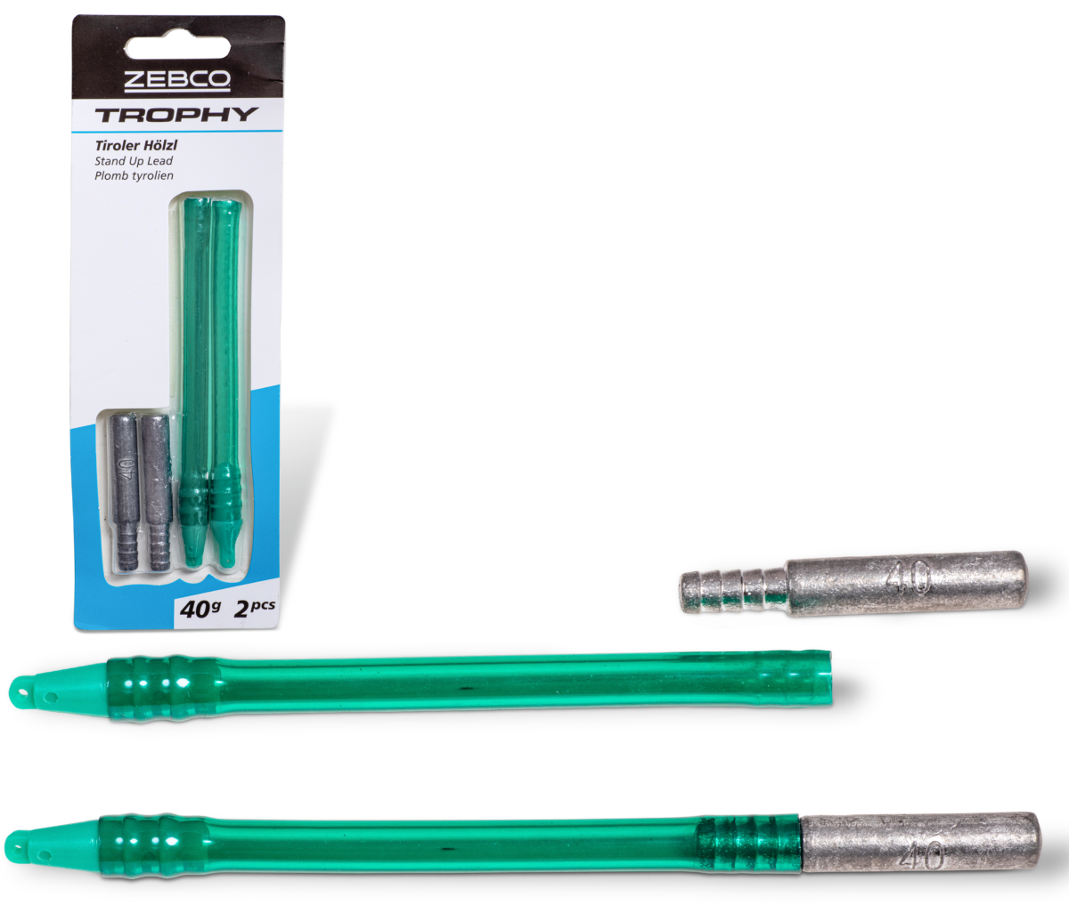 zebco 10g trophy stand up lead 2 pcs