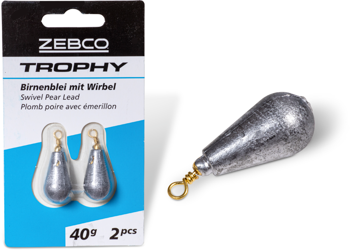 zebco 150g trophy swivel pear lead 1 pcs