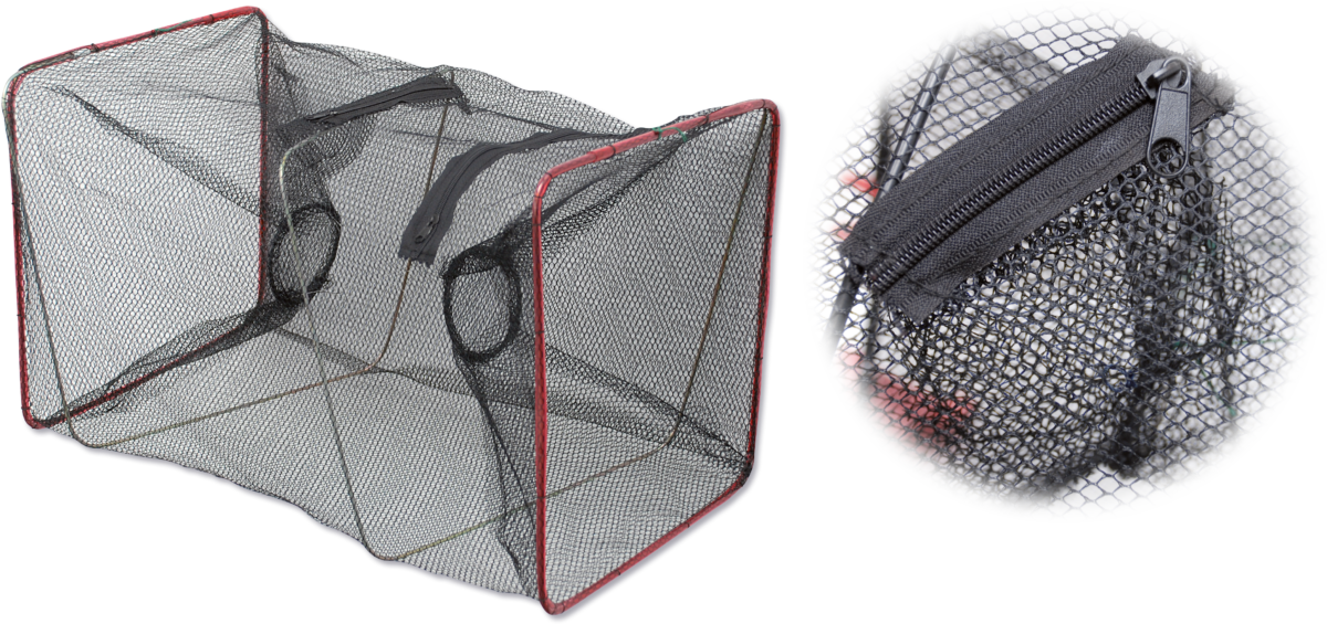 zebco baitfish and crab trap square l 44cm 4x4mm