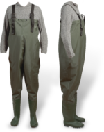 zebco pvc wader 40 41 green