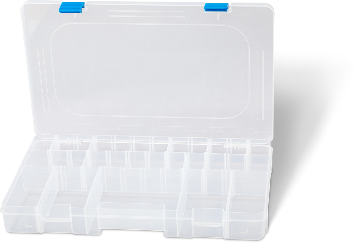 zebco trophy box l1 l 36cm w 225cm h 5cm transparent