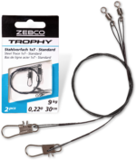 zebco trophy steel trace 1x7   standard l 30cm 6kg 2 pcs