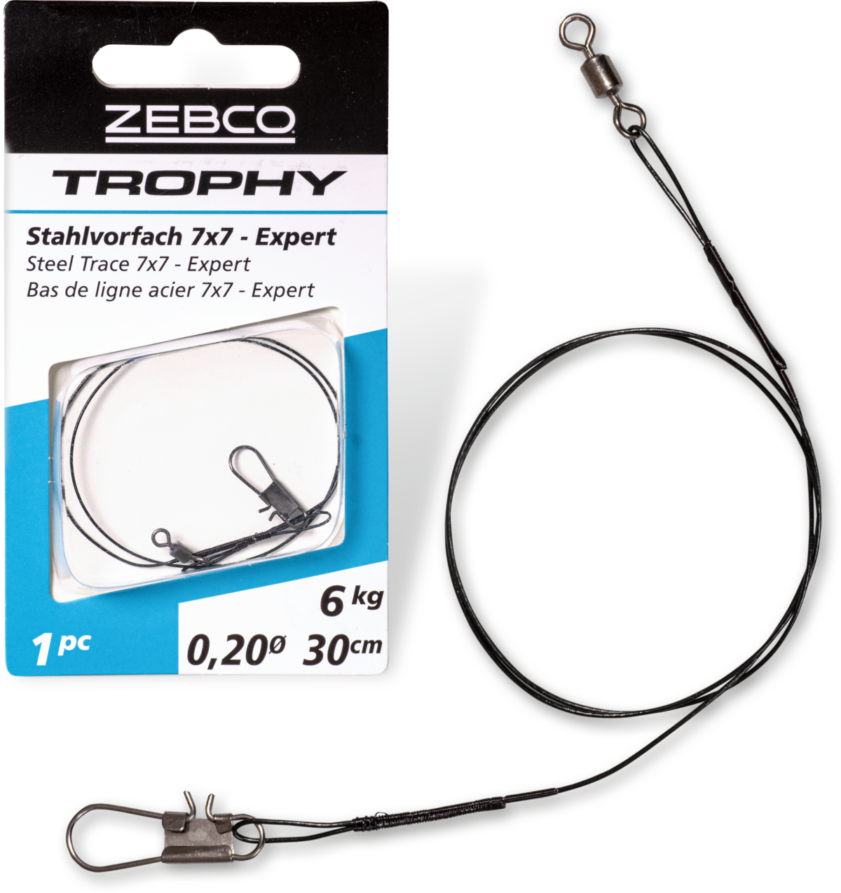 zebco trophy steel trace 7x7   expert l 50cm 12kg 1 pcs