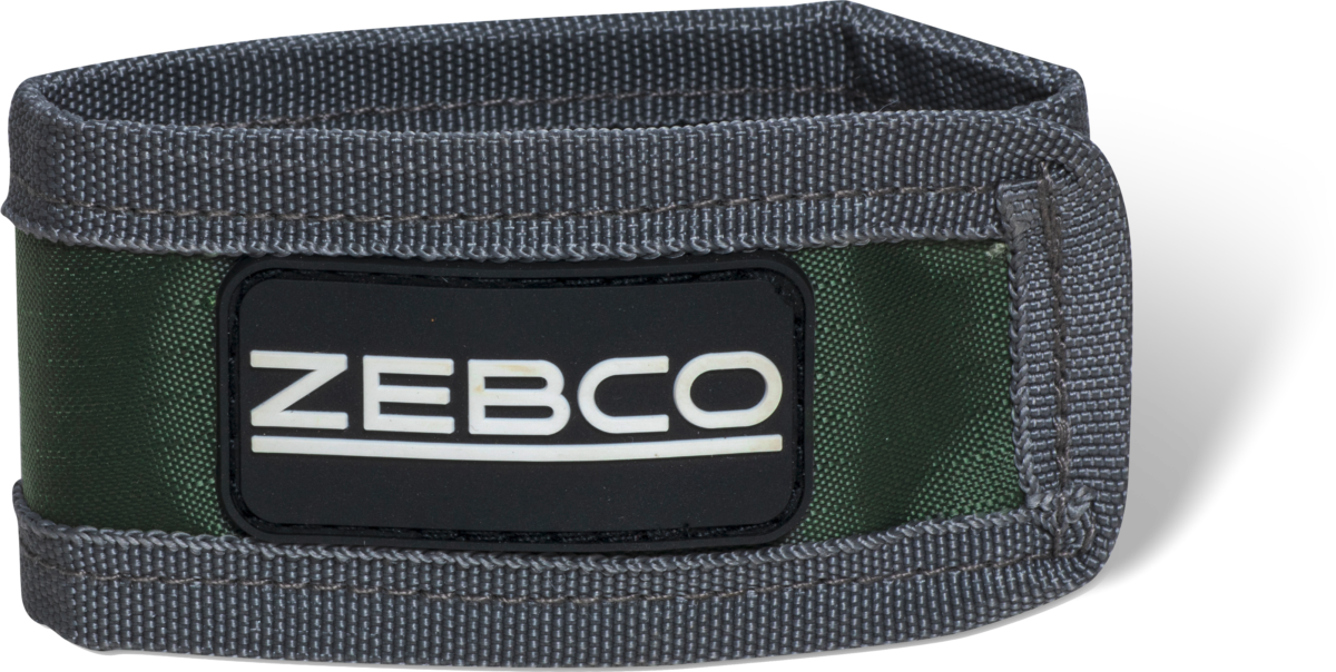 zebco velcro rod fastener l 1cm w 18cm h 4cm green grey 40g
