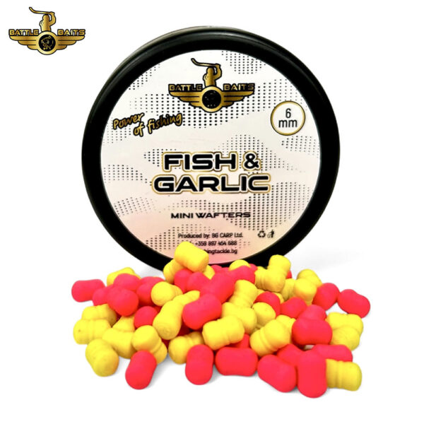 ДЪМБЕЛИ MINI WAFTERS FISH GARLIC 6MM » Fish.bg | Хвани повече с Fish.bg