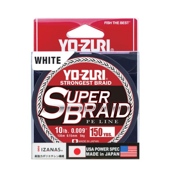 Плетено влакно Yo-Zuri R1547-W SUPERBRAID 9 150YDS 10Lbs (0.15mm) » Fish.bg | Хвани повече с Fish.bg