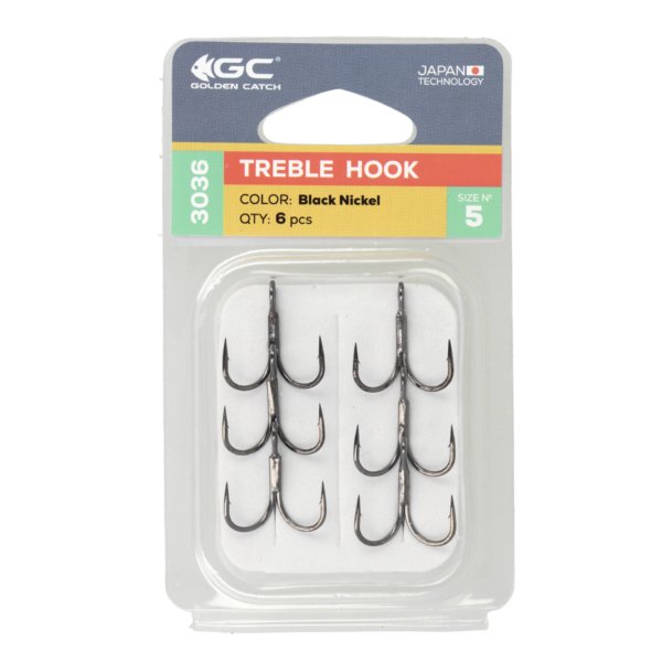 Golden Catch Treble Hook 3036BN №4(6pcs) » Fish.bg | Хвани повече с Fish.bg