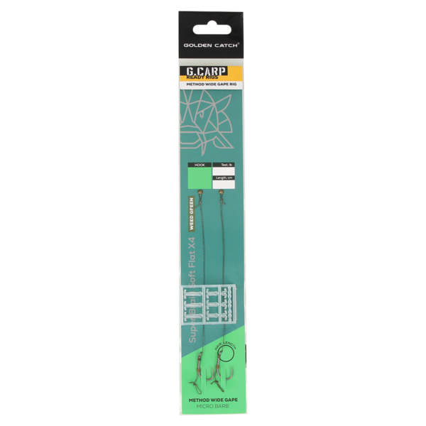 Golden Catch G.Carp Method Wide Gape Ready Rig №8(2pcs) » Fish.bg | Хвани повече с Fish.bg