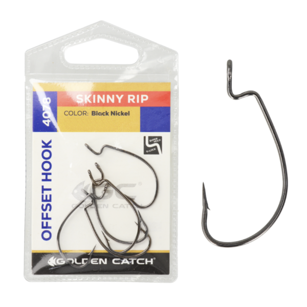 Golden Catch Offset Hook Skinny Rip 4078BN №1(5pcs) » Fish.bg | Хвани повече с Fish.bg