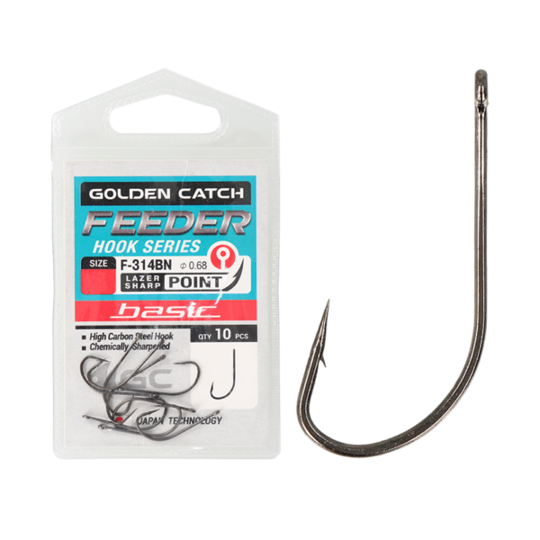 Golden Catch Hook Feeder Basic F-314BN №14(10pcs) » Fish.bg | Хвани повече с Fish.bg