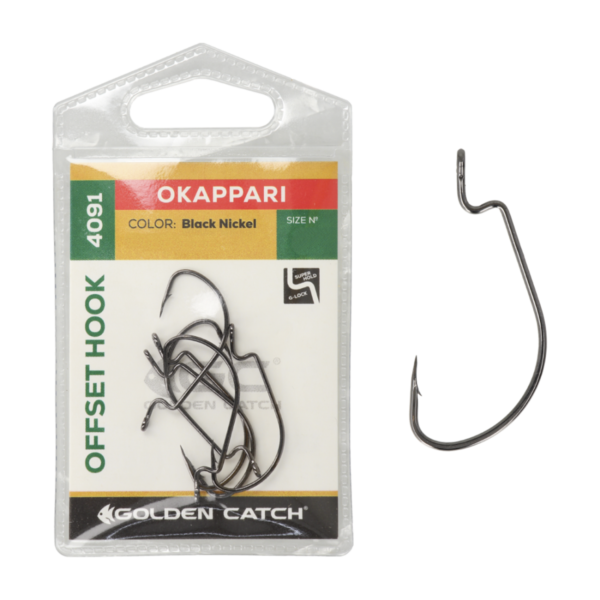 Golden Catch Offset Hook Okappari 4091BN №5/0(3pcs) » Fish.bg | Хвани повече с Fish.bg