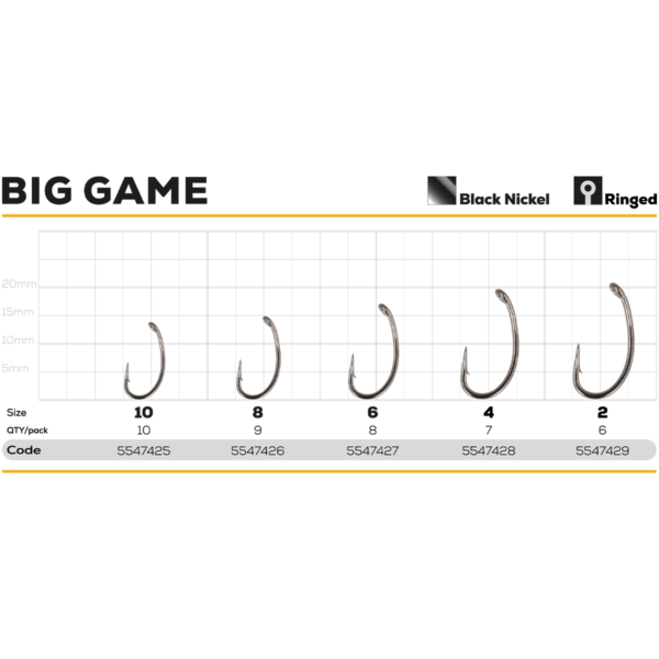Golden Catch Hook Big Game №10(10pcs) » Fish.bg | Хвани повече с Fish.bg