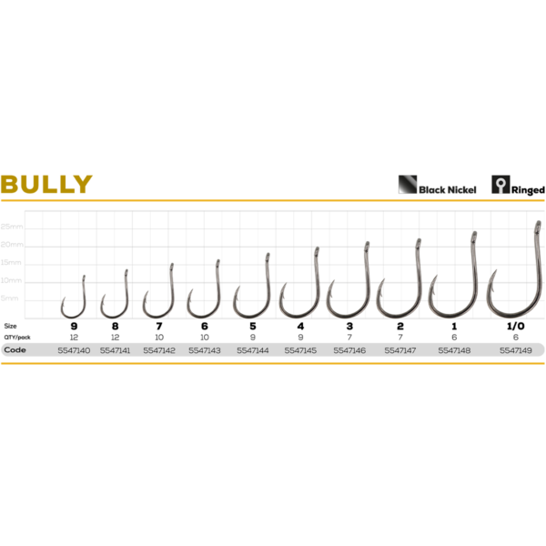 Golden Catch Hook Bully №5(9pcs) » Fish.bg | Хвани повече с Fish.bg
