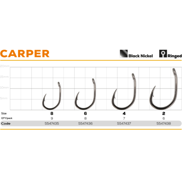 Golden Catch Hook Carper №2(6pcs) » Fish.bg | Хвани повече с Fish.bg