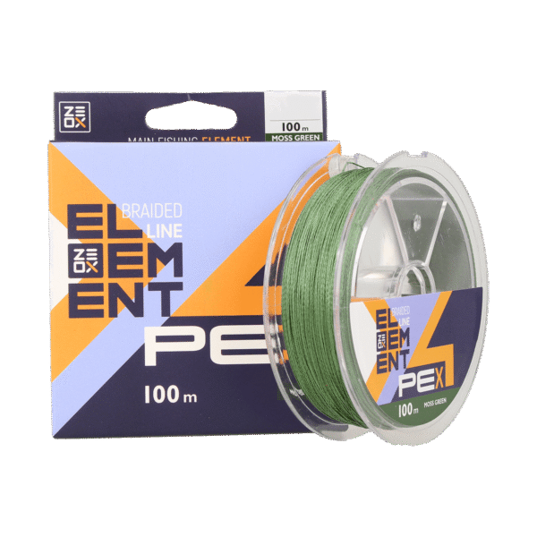Zeox Braided Line Element PE X4 100m Moss Green #2.5 » Fish.bg | Хвани повече с Fish.bg