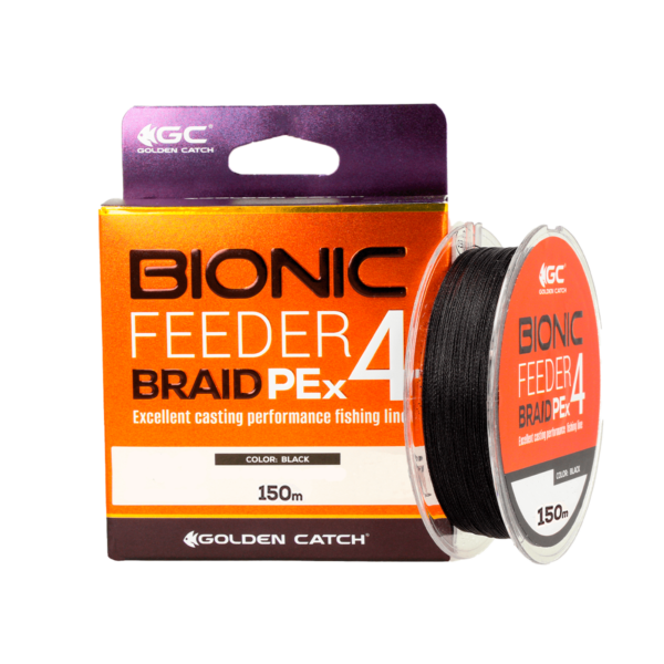 Golden Catch Braided Line Bionic Feeder PE X4 150m Black #0.6 » Fish.bg | Хвани повече с Fish.bg