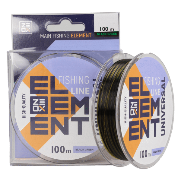 Zeox Nylon Line Element Universal 100m Black Green 0.405mm » Fish.bg | Хвани повече с Fish.bg