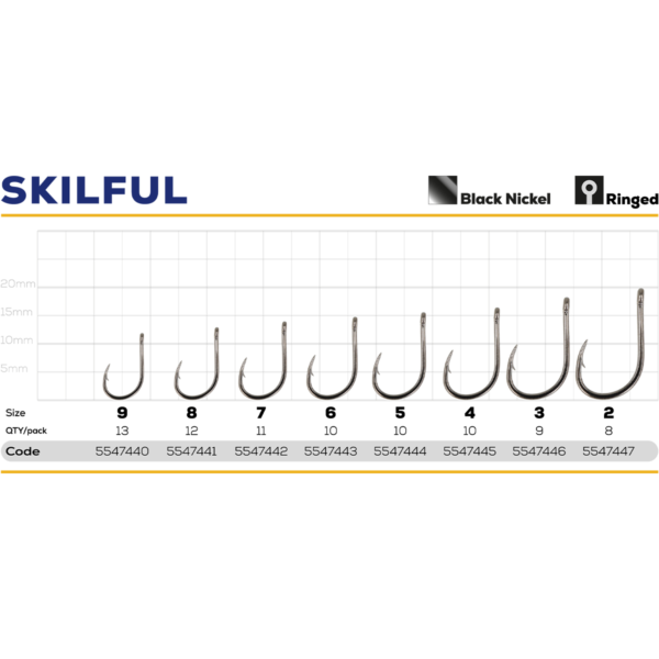 Golden Catch Hook Skilful №5(10pcs) » Fish.bg | Хвани повече с Fish.bg
