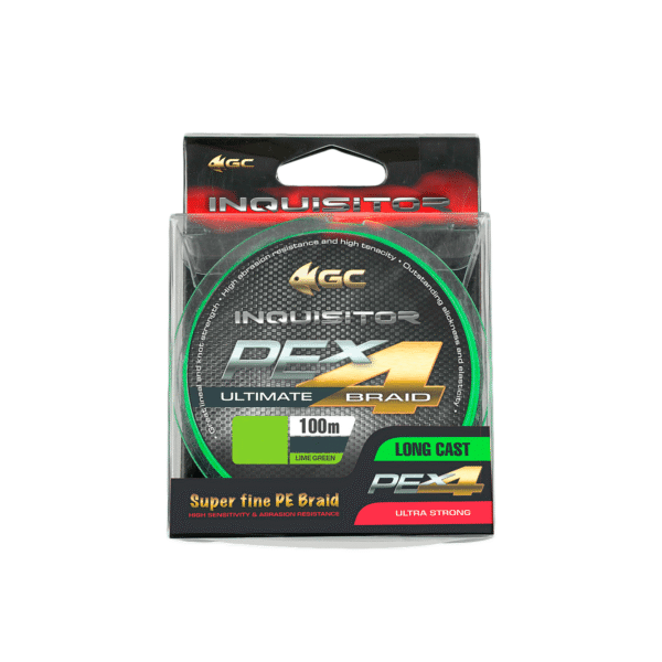 Golden Catch Braided Line Inquisitor PE X4 100m Lime Green #1.5 » Fish.bg | Хвани повече с Fish.bg