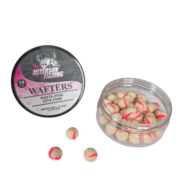 Miterson Premium WAFTERS 10MM WHITE-PINK LIVE-FISH » Fish.bg | Хвани повече с Fish.bg