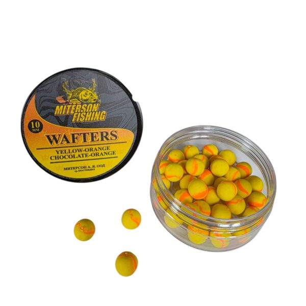Miterson Premium WAFTERS 10MM YELLOW-ORANGE CHOCOLATE-ORANGE » Fish.bg | Хвани повече с Fish.bg