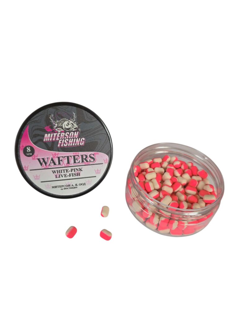 Miterson Premium WAFTERS 8MM WHITE-PINK LIVE-FISH » Fish.bg | Хвани повече с Fish.bg