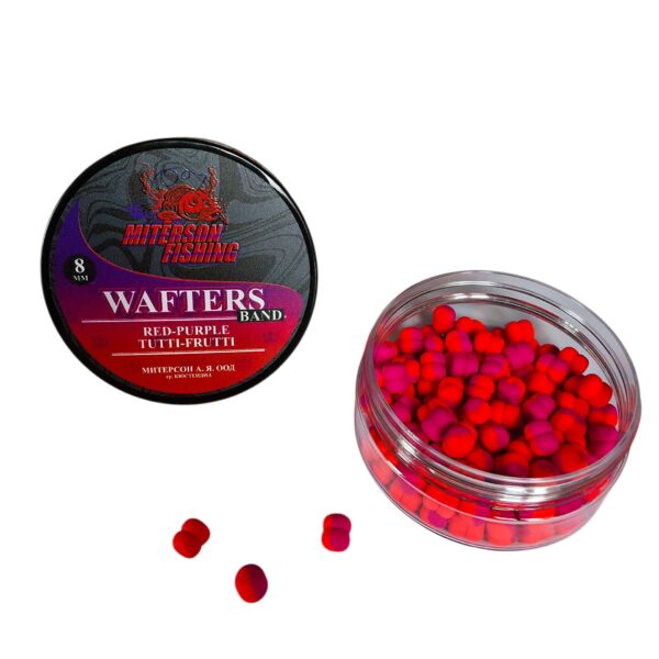 Miterson Premium WAFTERS BAND 8MM RED-PURPLE TUTTI-FRUTTI » Fish.bg | Хвани повече с Fish.bg