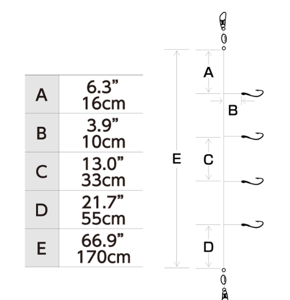 Чепаре за тролинг Hayabusa S530E 14/0.47 / 4 куки » Fish.bg | Хвани повече с Fish.bg